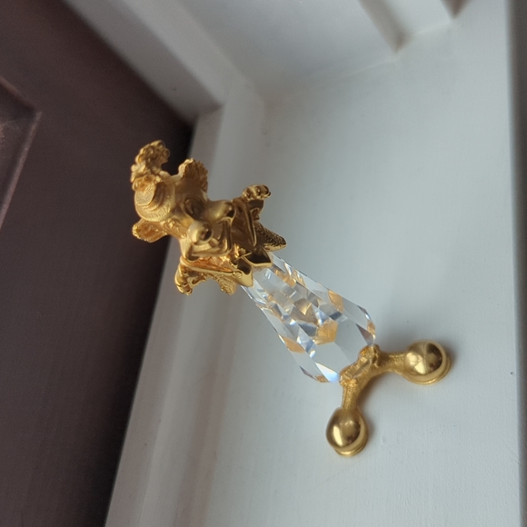 SWAROVSKI I RARE Vintage 1983 Trimlite Giftware Crystal and Gold Circus Clown - Picture 15 of 15